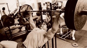 Arnold's big chest came from tons of sets benching 135!